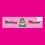 Colorful Wedding Cake Bumper Sticker