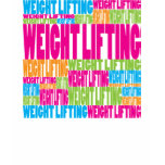 Colorful Weight Lifting t-shirts