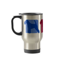 Colorful Welsh Terrier Silhouettes mugs