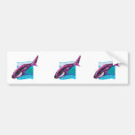 colorful whale design bumper stickers