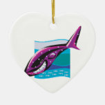 colorful whale design ornament