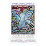 Colorful What Cancer Cannot Do Angel Poster Print posters