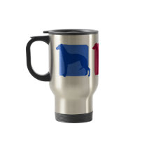 Colorful Whippet Silhouettes Travel Mug