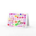 Colorful Whole Lotta LoveValentine's Day Card