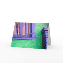 colorful window greeting card