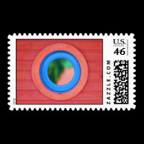 Colorful Window postage by larissabrea Colorful Window postage