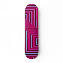 Colorful Windowpane acid Skate Board