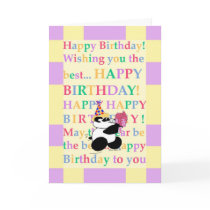 Colorful wishes to a 'be-hue-tiful' individual greeting card