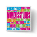 Colorful Women's Studies buttons by busybees Colorful Women's Studies buttons