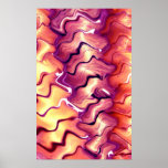 Colorful wood curves posters