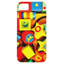 Colorful Wooden Blocks iPhone 5 Case