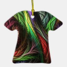 Colorful Wool-Effect Pattern Ornament