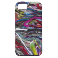 Colorful  wool fibres iPhone 5 cover