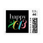 Colorful Year Holiday Postage stamps