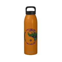 Colorful Yin Yang Water Bottle