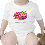 Colorful zebra stripes baby creeper