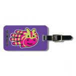 Colorful Zebra Stripes Bag Tags
