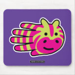 Colorful zebra stripes mousepad