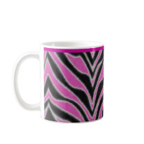 Colorful zebra stripes mugs