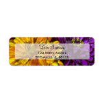 Colorful Zinnia Return Address Labels