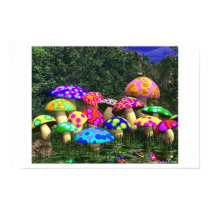 Colorfull Mushrooms posters