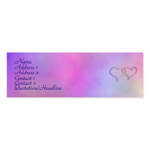Colorfully elegant Profile Cards Business Card Templates (front side)