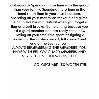 cOlOrGuArD Shirts by colorguard_girl