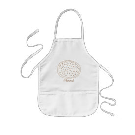 Coloring Apron - Pizza Dough with Toppings apron