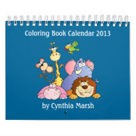 Coloring Book Calendar 2013