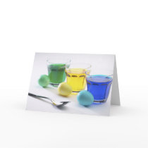 Coloring Eggs Card