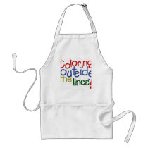 Coloring Outside the Lines aprons