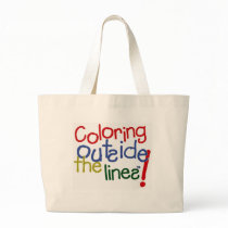 Coloring Outside the Lines Canvas Bag