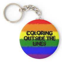 Coloring Outside the Lines Keychain