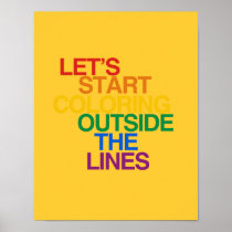 COLORING OUTSIDE THE LINES PRINT