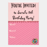 Coloring Page Birthday Invite! invitations
