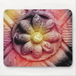 colorized flower mouse mat