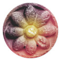 colorized flower stickers