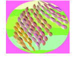 colorized gazing ball pattern t-shirts