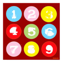 Colors and Numbers posters