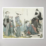 Colors and Scents of Flowers, Utamaro, 1784 posters