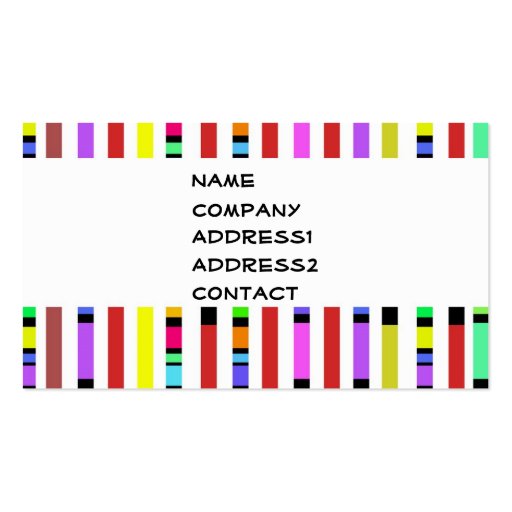 colors business card