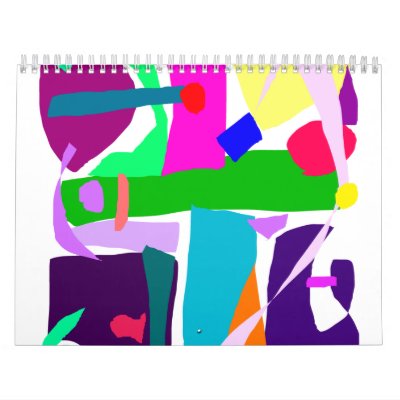 Colors Dots Stripes Curves Flair Calendar