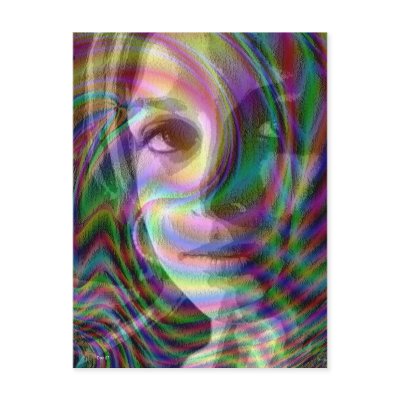 Colors of Her Mind Post Card by daysrays