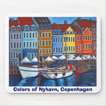 Colors of Nyhavn Mousepad by LisaLorenzPaintings Colors of Nyhavn Mousepad