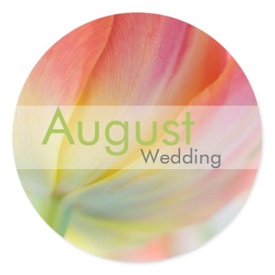 August Wedding Sticker