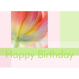 Colors of Spring - Birthday Card card