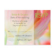Colours of Spring • RSVP Postcard postcard