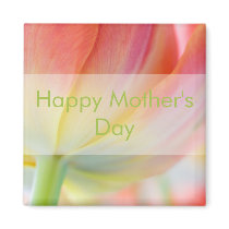 Colors of Spring Tulip • Happy Mother's Day Magnet by SabineStGreetings Colors of Spring Tulip • Happy Mother's Day Magnet