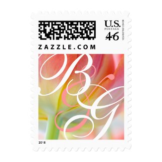 Colors of Spring Tulip • Monogram Stamp stamp
