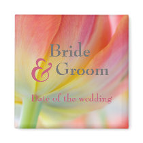 Colors of Spring Tulip Save the Date Magnet by SabineStGreetings Colors of Spring Tulip Save the Date Magnet